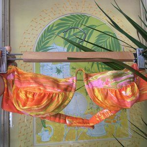 VINTAGE 60's Underwire Tiki Bikini Top Adjustable